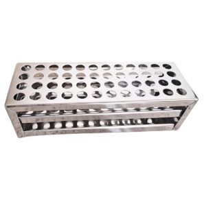 Stainless Steel TestTube Rack, 13 MM 48 Holes