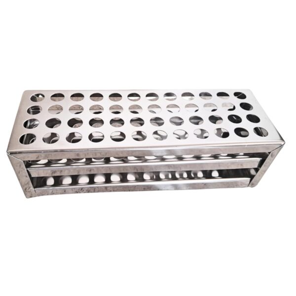 Stainless Steel TestTube Rack, 13 MM 48 Holes