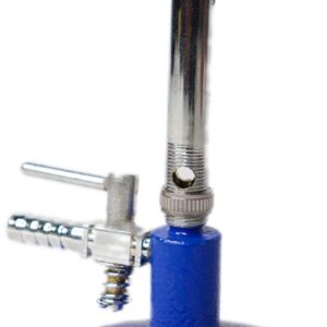 Laboratory Bunsen Burner with Stopcock Brass Head