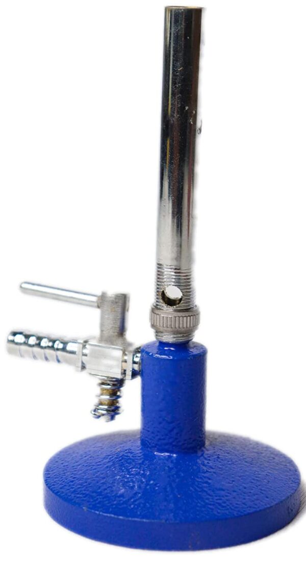 Laboratory Bunsen Burner with Stopcock Brass Head
