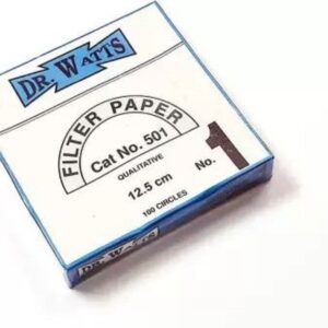 Dr. Watt Filter Paper, 12.5 Cm Round, Pack of 100