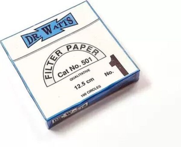 Dr. Watt Filter Paper, 12.5 Cm Round, Pack of 100