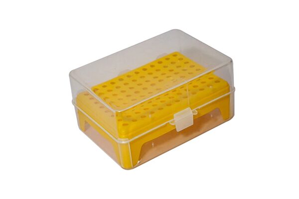 Micro Pipette Tip Box for 200 ul Tips 96 Wells - Yellow