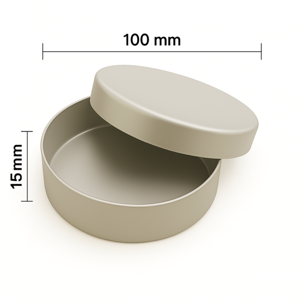 Aluminium Petri Dish with Lid (4 x 1 Inch) - LabsApex