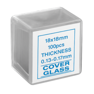 glass coverslip 18x18mm pack of 100 each