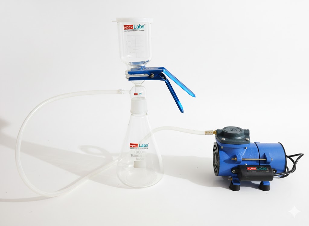 filteration assembly apex labs - LabsApex filtration assembly unit with vacuum pump