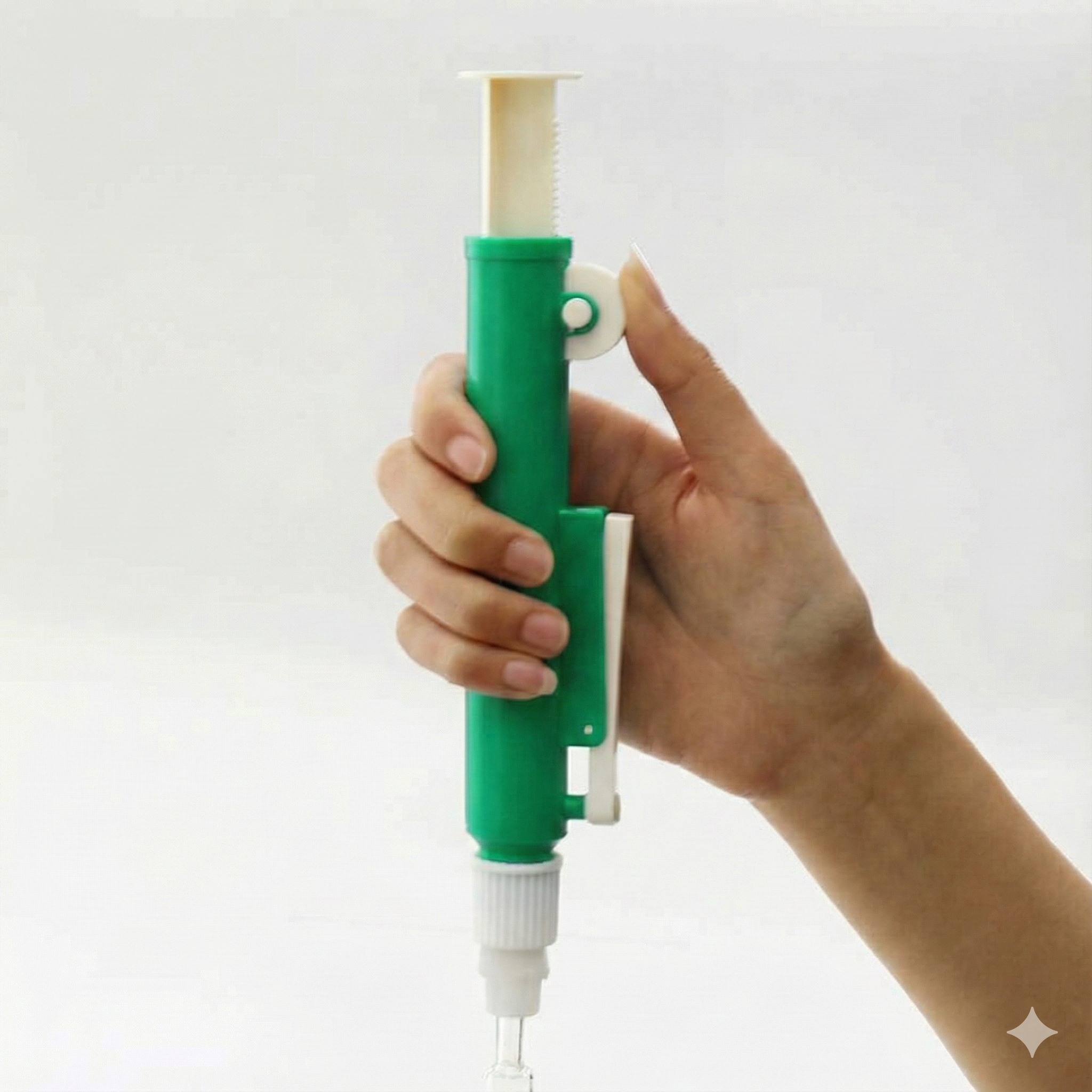 pipette pump 2 (2) - LabsApex pipette pump 10 ml green